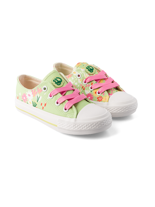 Kids' Canvas Shoes Flower Garden