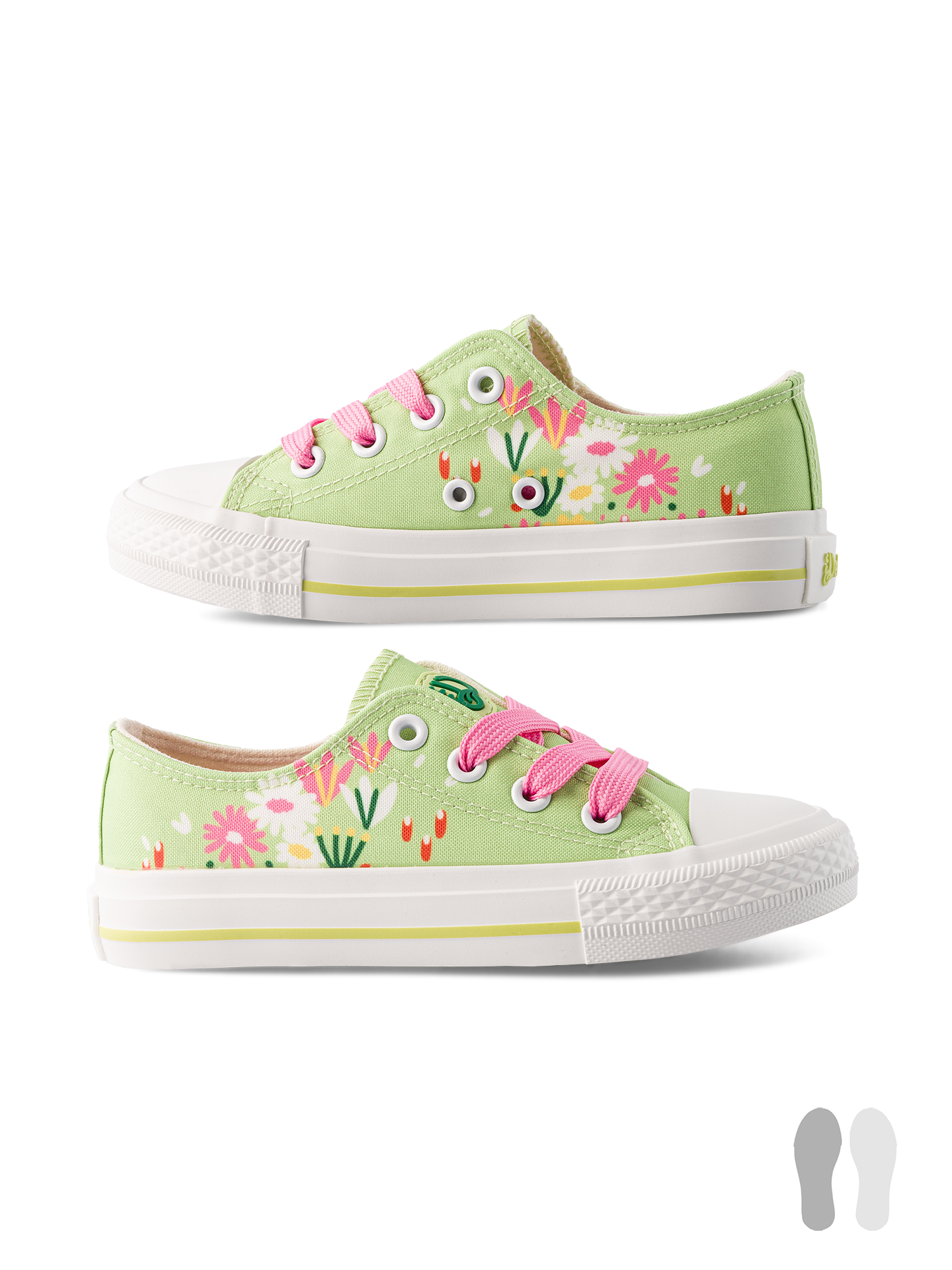 Kids' Canvas Shoes Flower Garden