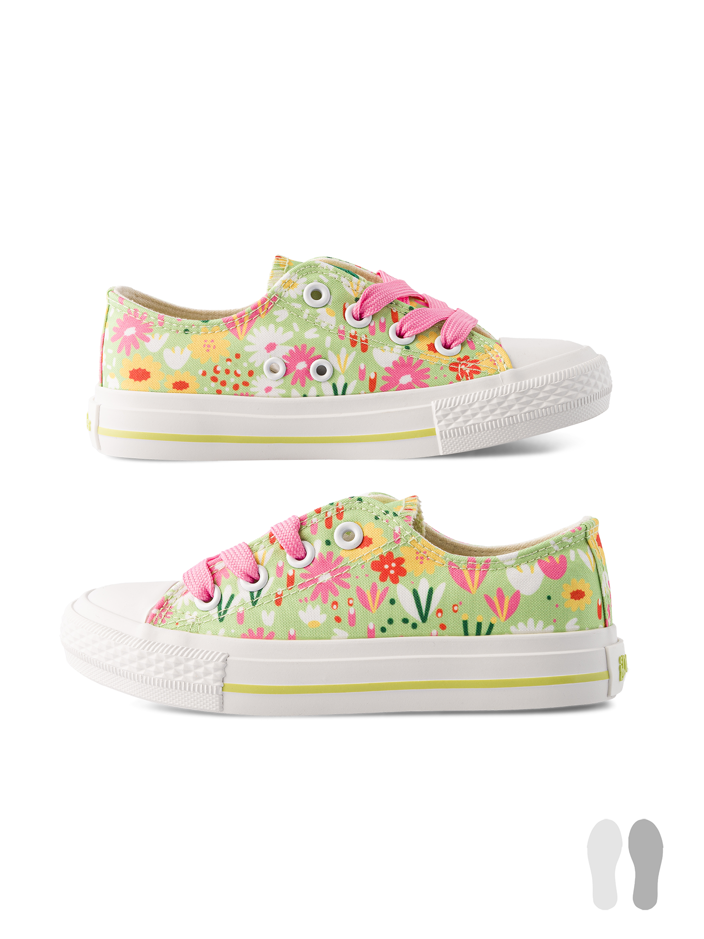 Kids' Canvas Shoes Flower Garden