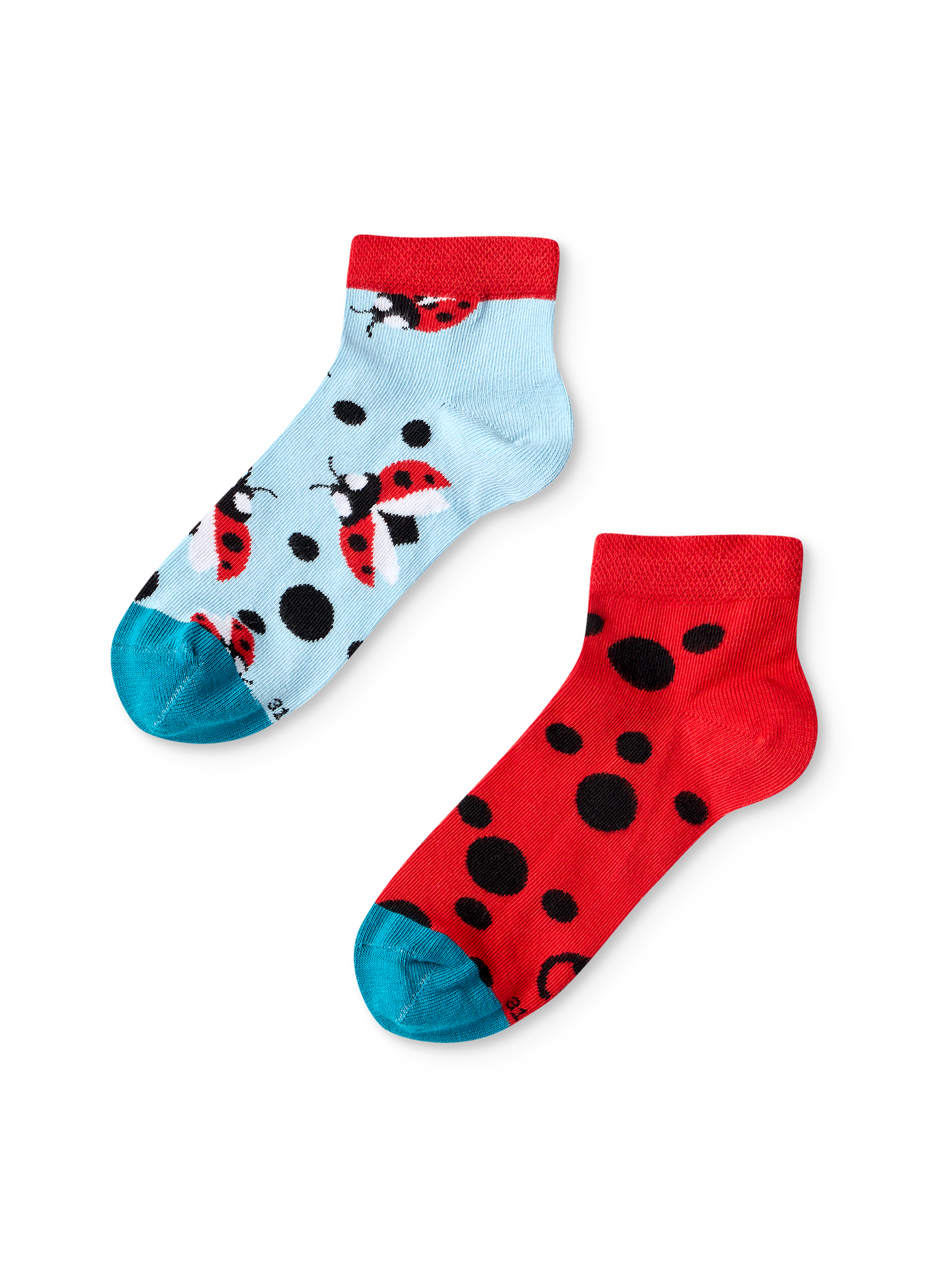 Kids' Ankle Socks Ladybugs & Dots