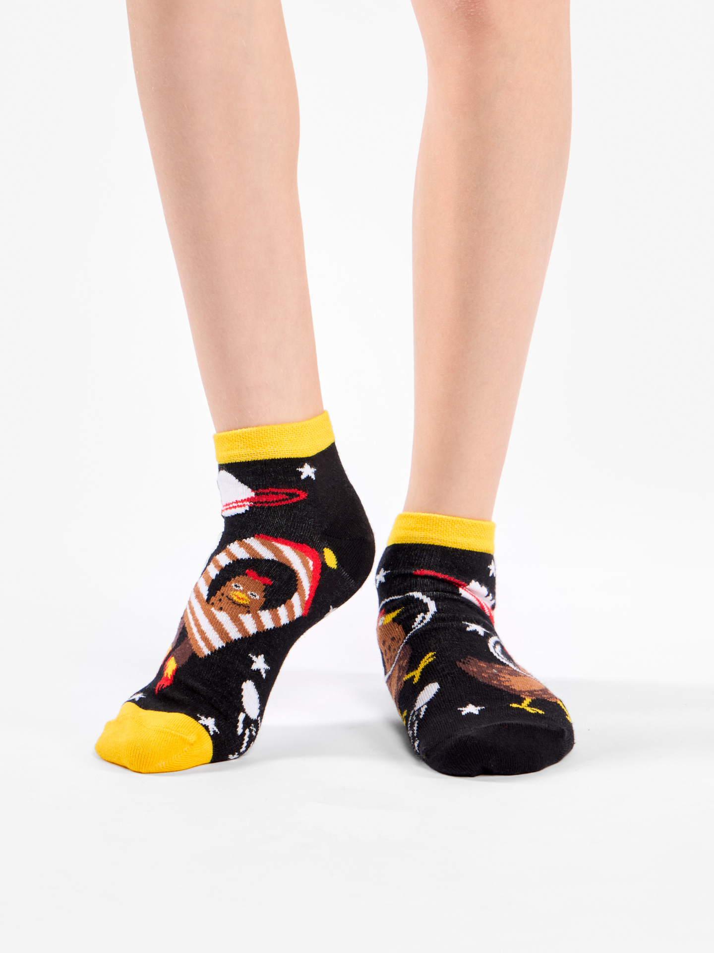 Kids' Ankle Socks Hen Astronaut