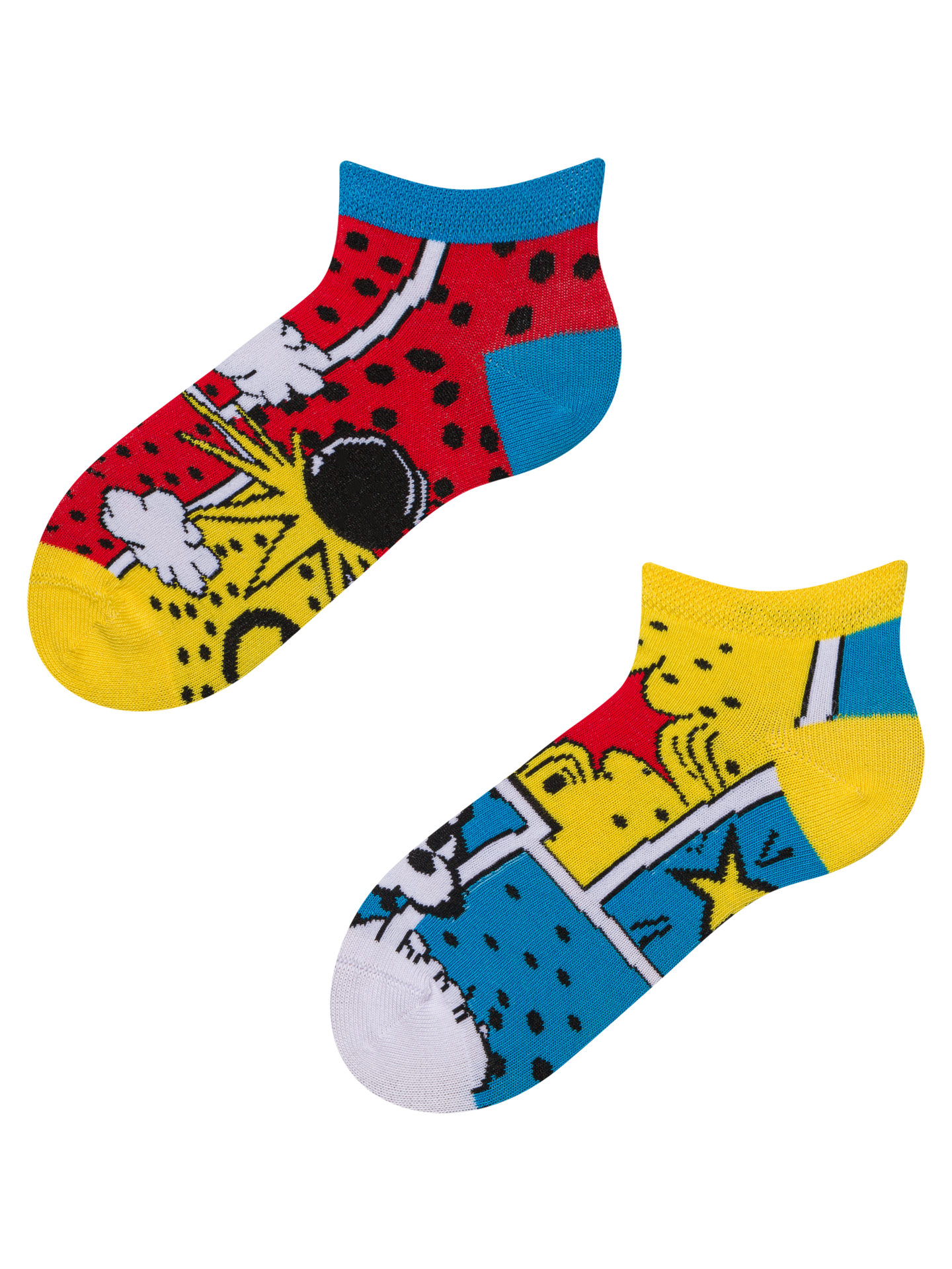 Kids' Ankle Socks Colorful Comics