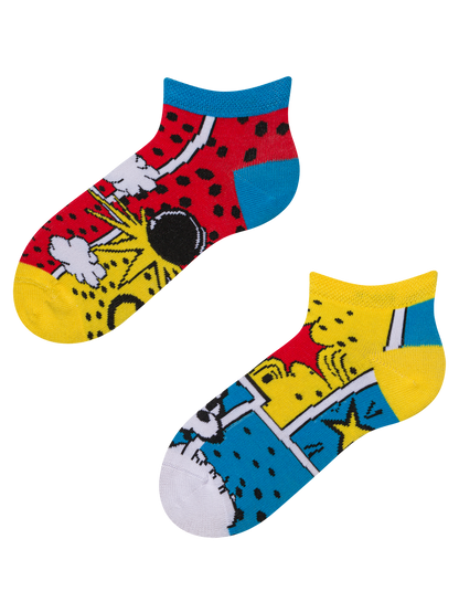 Kids' Ankle Socks Colorful Comics