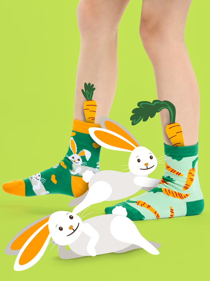 Kids' Socks Rabbit and Carrot