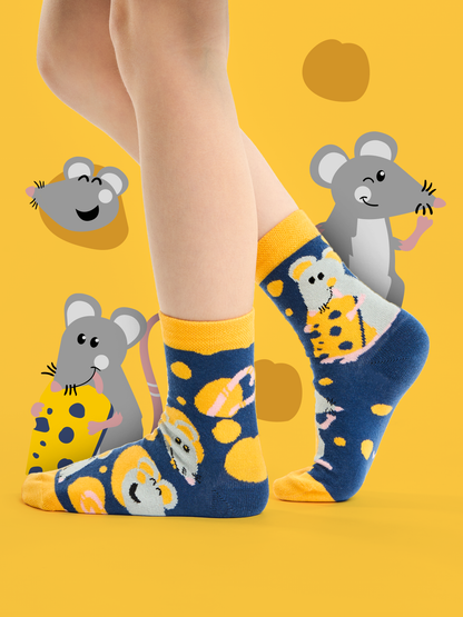 Kids' Socks Mouse & Cheese