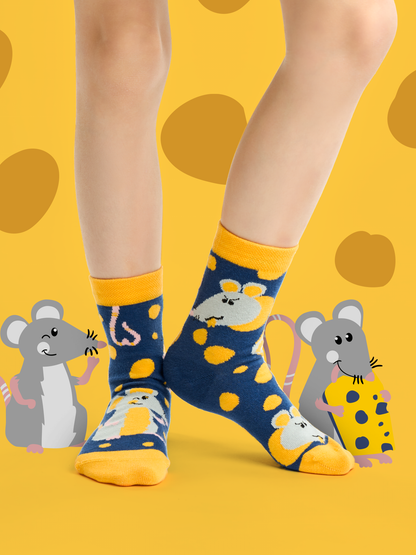 Kids' Socks Mouse & Cheese