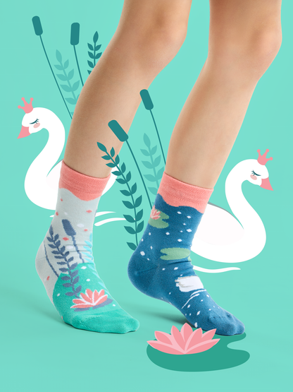 Kids' Socks Swans