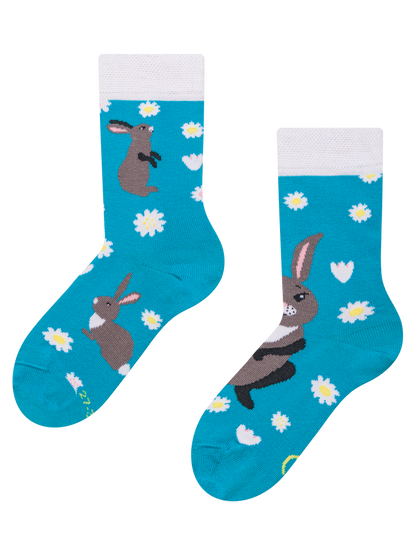 Kids' Socks Bunny & Flowers