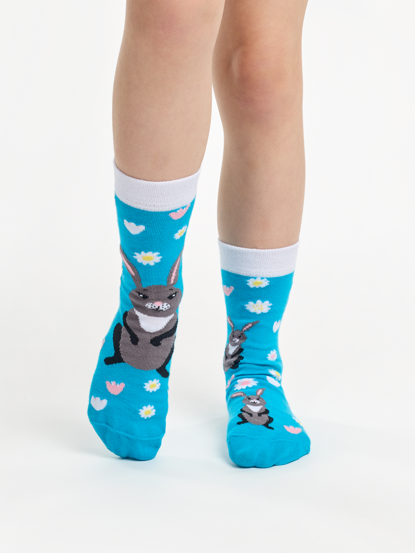 Kids' Socks Bunny & Flowers