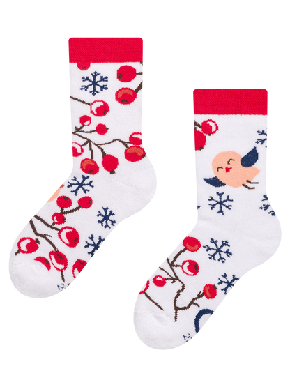 Kids' Warm Socks Winter Berries