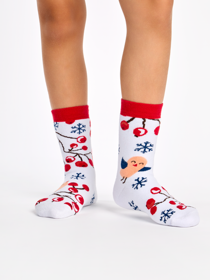 Kids' Warm Socks Winter Berries