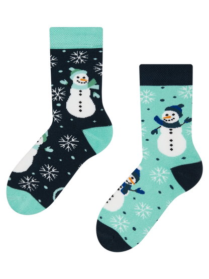 Kids' Warm Socks Joyful Snowman