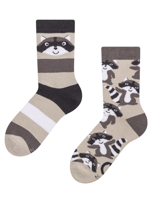 Kids' Warm Socks Happy Racoon