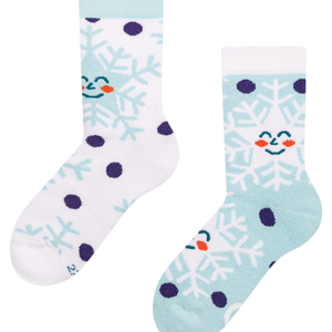 Kids' Warm Socks Happy Snowflakes