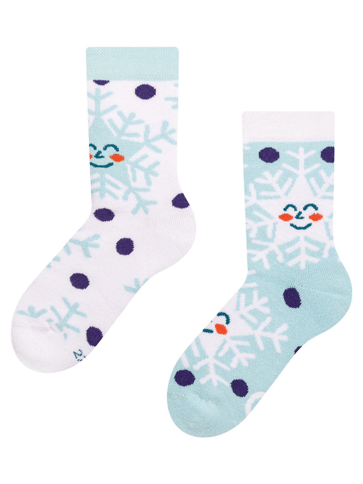 Kids' Warm Socks Happy Snowflakes