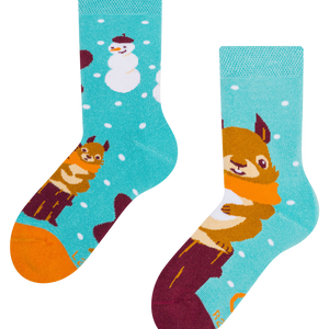 Kids' Warm Socks Winter Squirrel