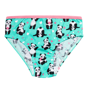 Girls' Briefs Panda & Hearts