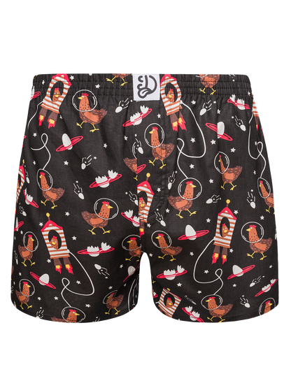 Men's Boxer Shorts Hen Astronaut