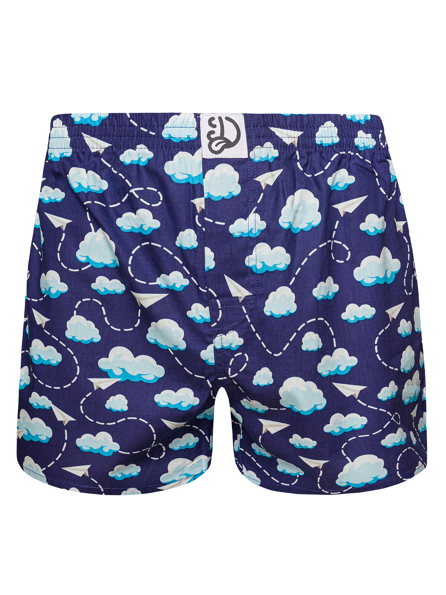 Men's Boxer Shorts Paper Planes & Clouds