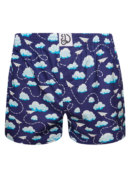 Men's Boxer Shorts Paper Planes & Clouds