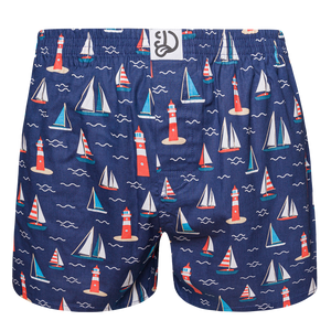 Men's Boxer Shorts Lighthouse & Sailboats