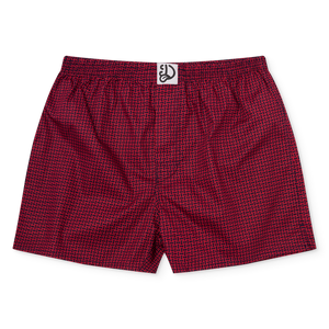 Blue & Red Men's Pattern Boxer Shorts