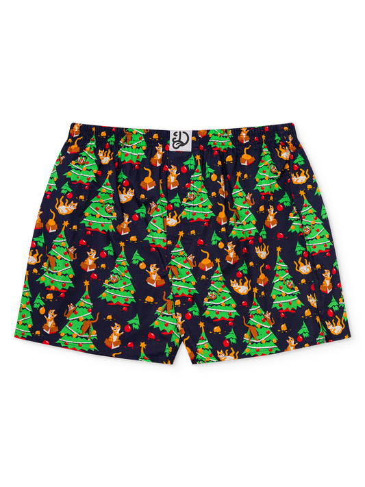 Men's Boxer Shorts Cat Party