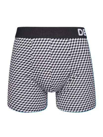 Black & White Men's Patterned Trunks