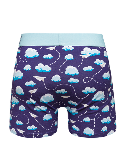 Men's Trunks Paper Planes & Clouds