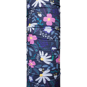 Neck Warmer Purple Flowers