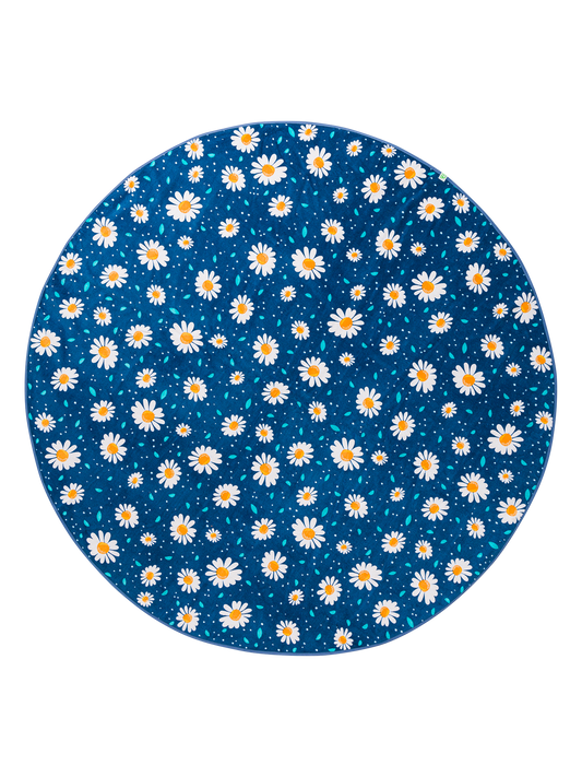 Round Beach Towel Daisy Blossom