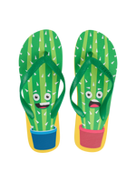 Flip Flops Funny Cactus