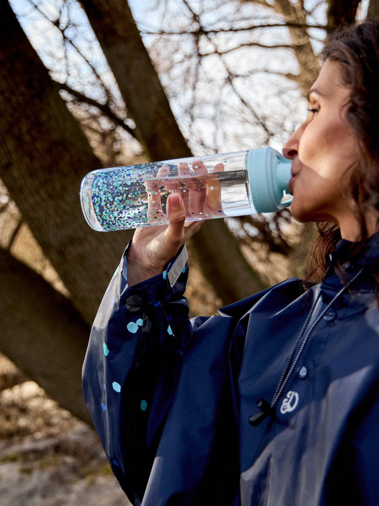 Water Bottle Raindrops 700ml