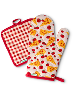 Kitchen Glove & Pot Holder Set Cheese Pizza