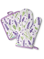 Kitchen Glove & Pot Holder Set Lavender Garden