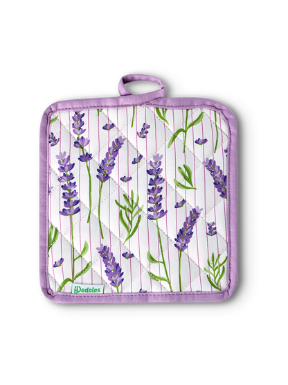 Kitchen Glove & Pot Holder Set Lavender Garden