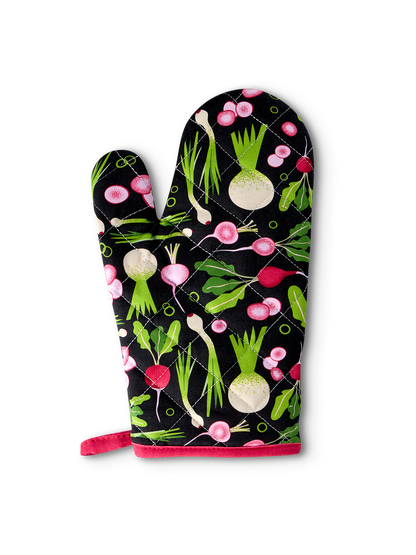 Kitchen Glove & Pot Holder Set Spring Vegetables