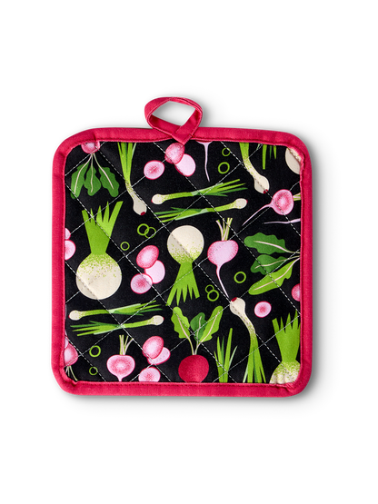 Kitchen Glove & Pot Holder Set Spring Vegetables