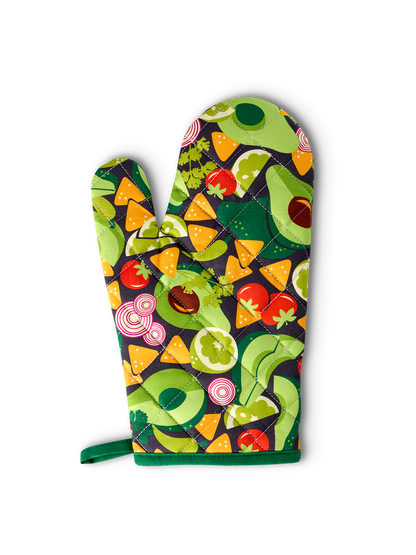 Kitchen Glove & Pot Holder Set Avocado Party