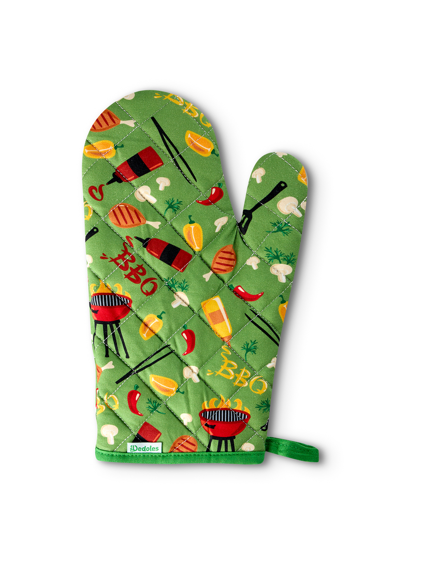 Kitchen Glove & Pot Holder Set Barbecue Season