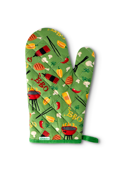 Kitchen Glove & Pot Holder Set Barbecue Season