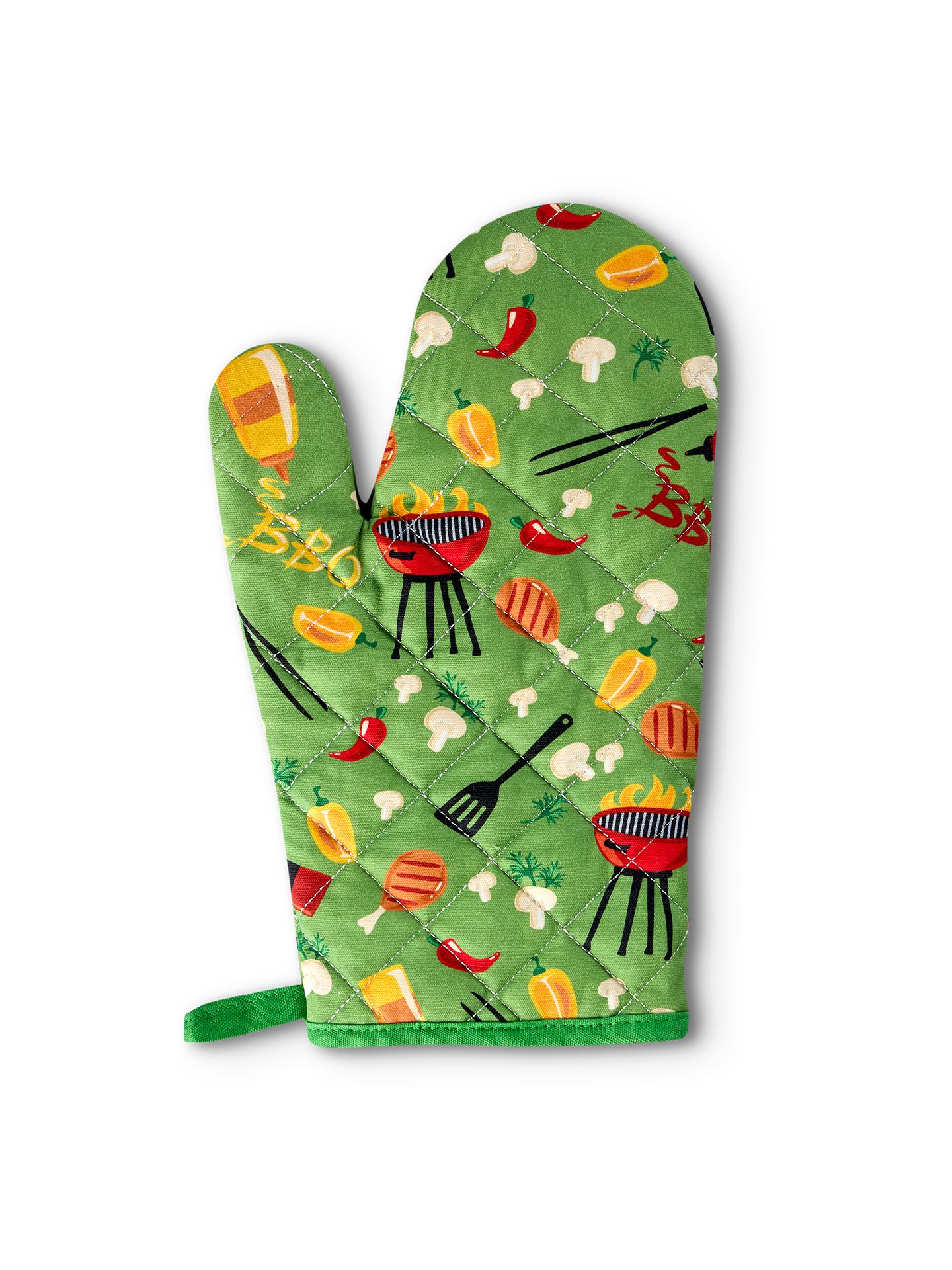 Kitchen Glove & Pot Holder Set Barbecue Season