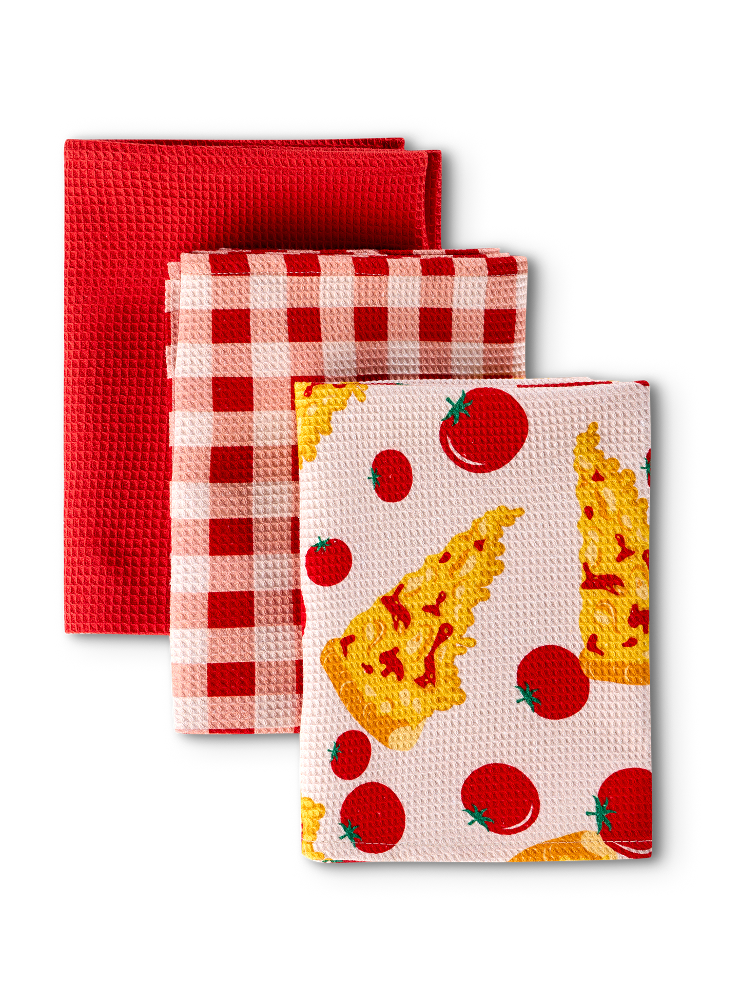 Kitchen Towels 3-Pack Cheese Pizza