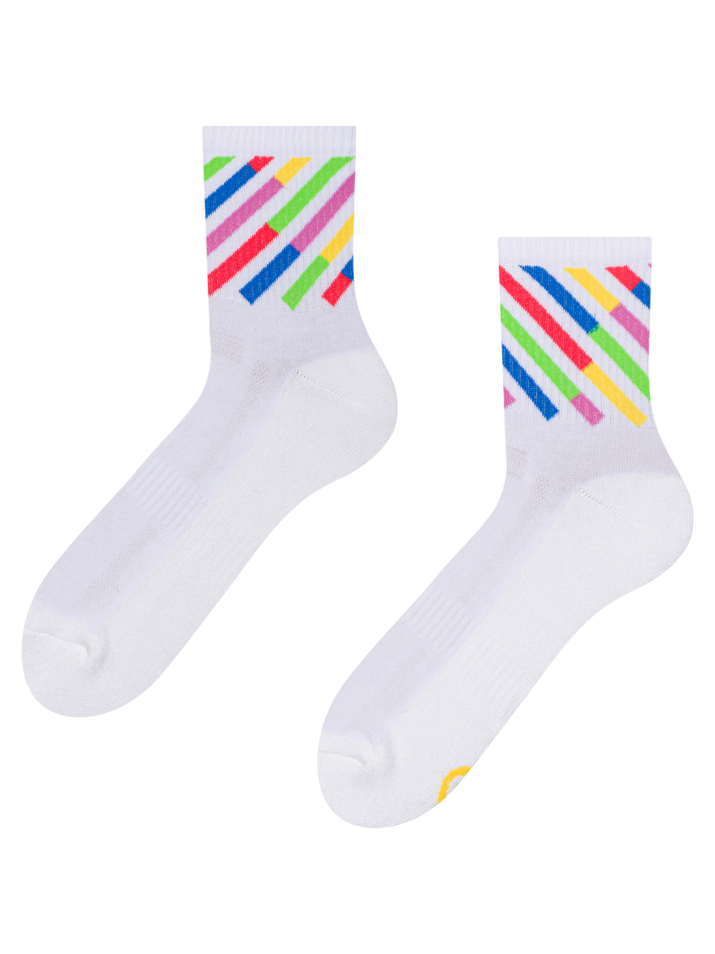 Active Crew Socks Colourful Stripes