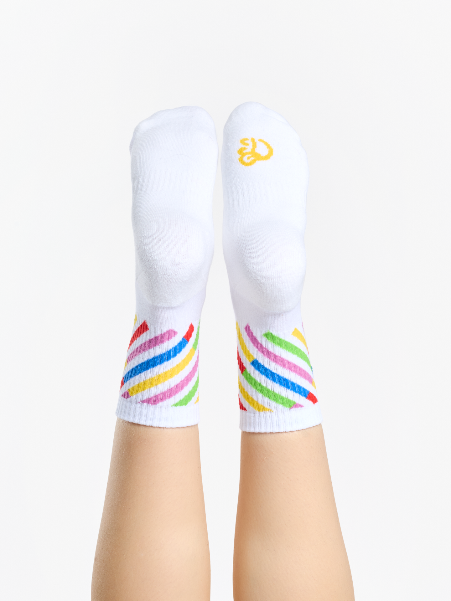 Active Crew Socks Colourful Stripes