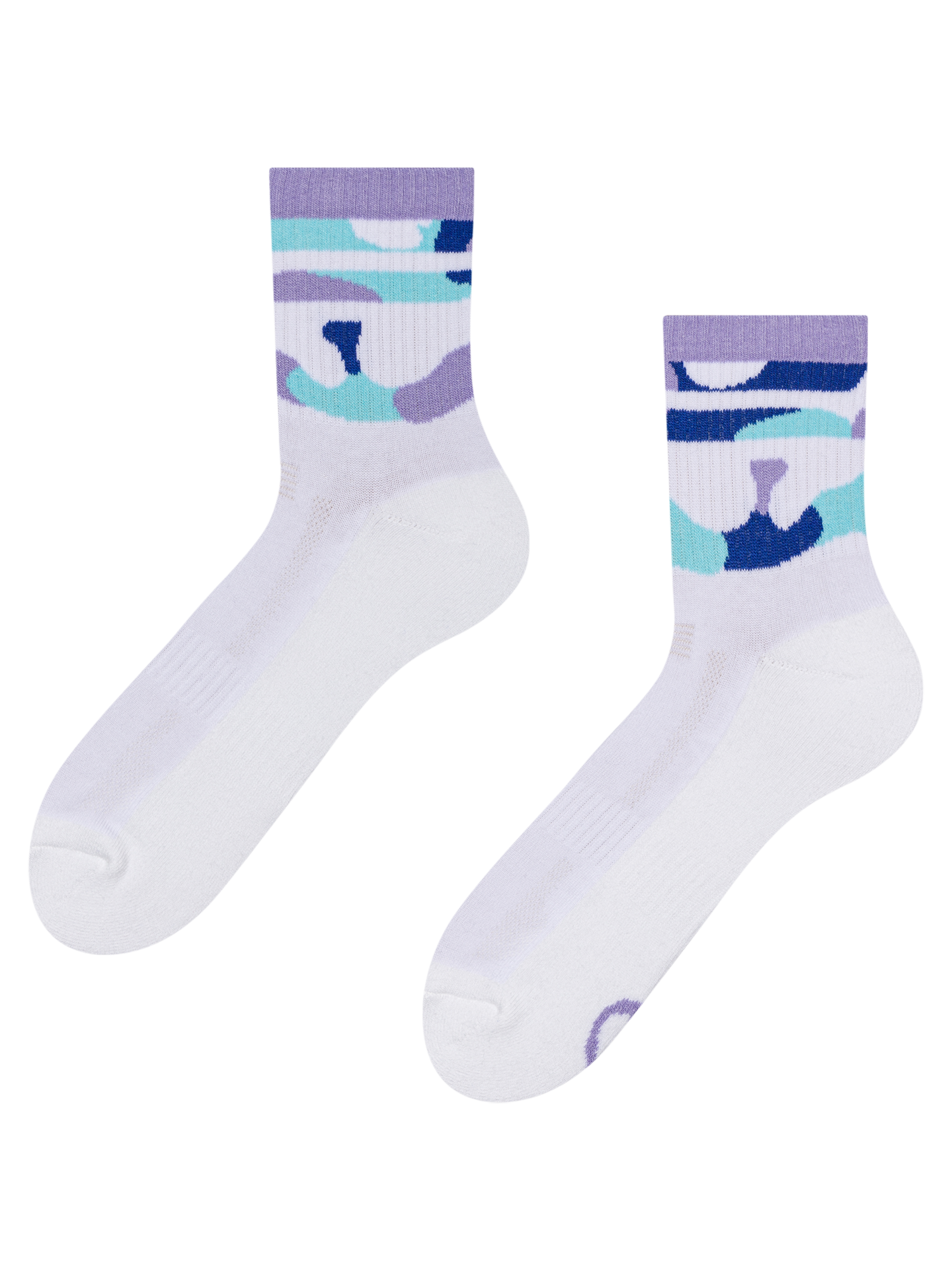 Active Crew Socks Violet Camo