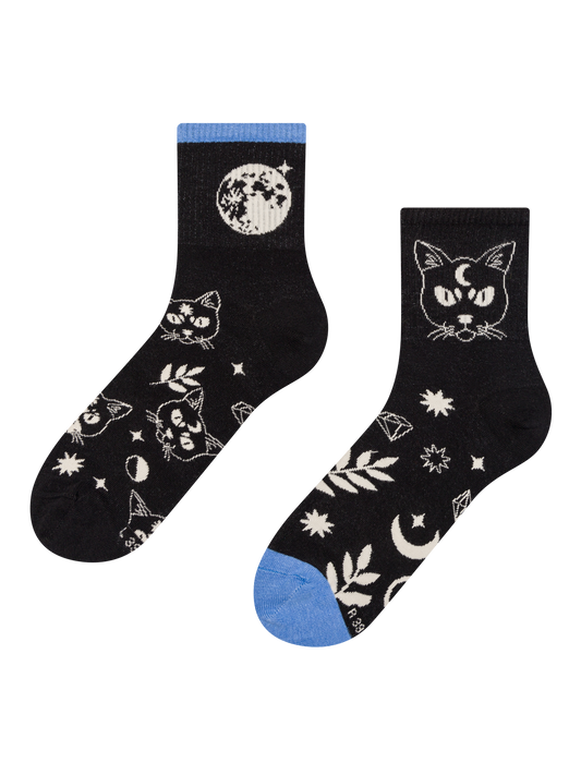 Crew Socks Cat & Moon