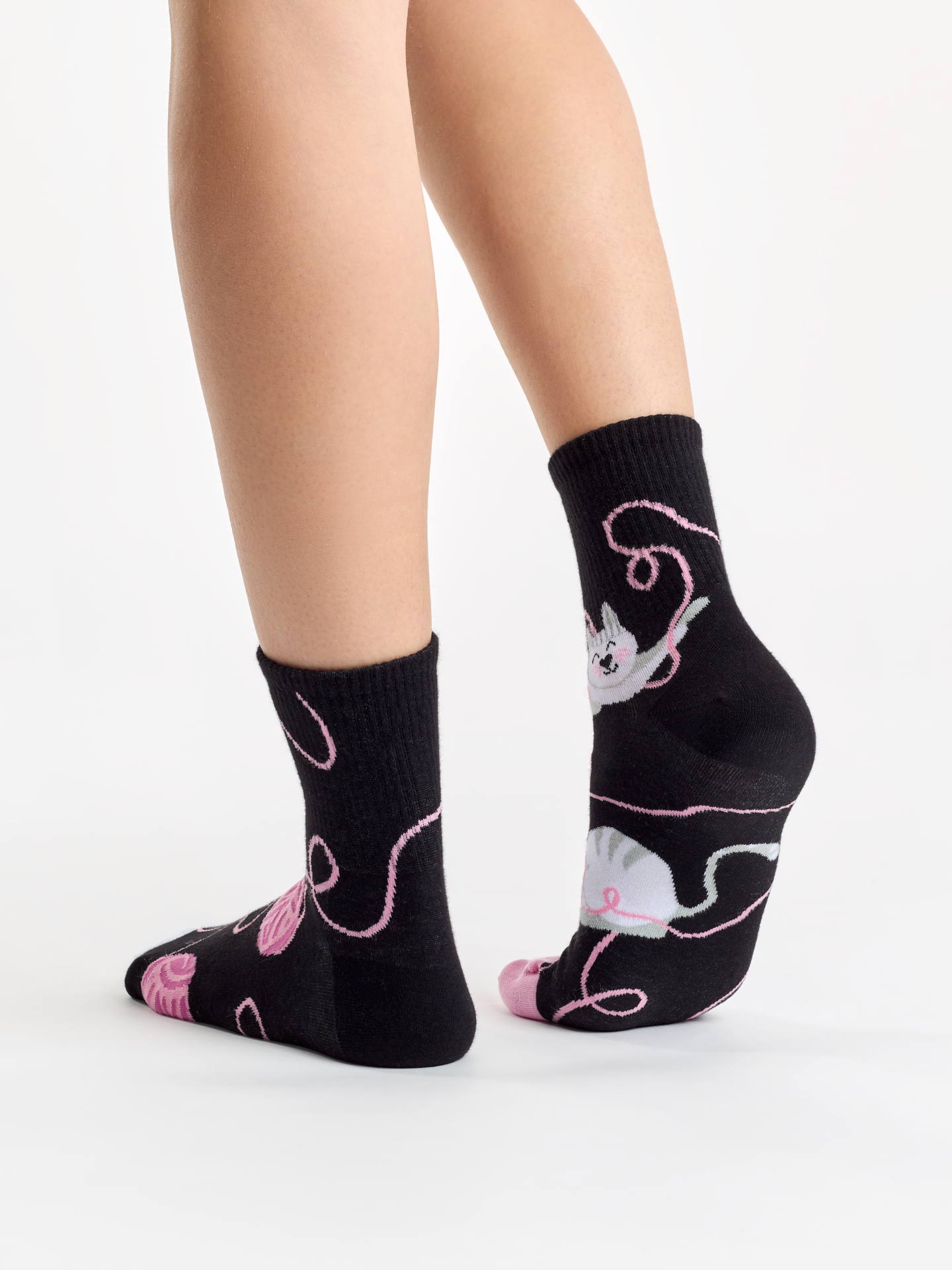 Crew Socks Cat & Ball