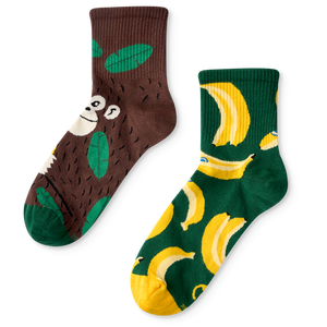 Crew Socks Monkey & Bananas