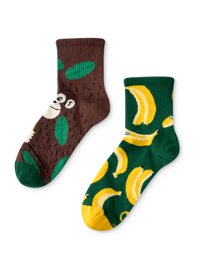 Crew Socks Monkey & Bananas